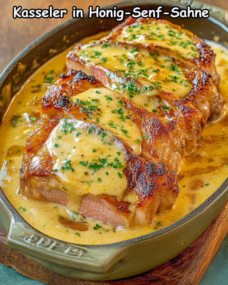 🍽️ Kasseler mit Honig-Senf-Sahne-Sauce – Ein einfaches und ...