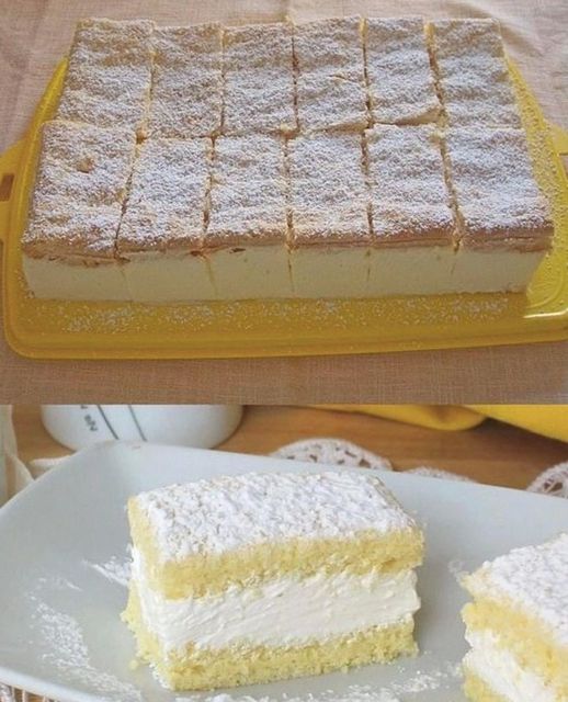 Zitronen Mascarpone-Schnitten - Einfache Rezepte