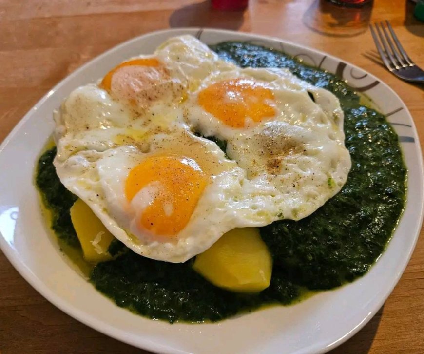 Heute einfach nur Kartoffel Spinat und Eier - Einfache Rezepte Heute einfach nur Kartoffel Spinat und Eier - Einfache Rezepte