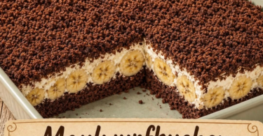 Maulwurfkuchen mit Bananen