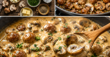 Knoblauch-Champignons in cremiger Rahmsoße – schnell und herrlich würzig
