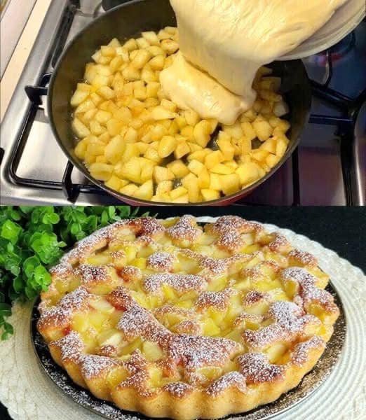 Apfelkuchen mit nur 3 Äpfel und in 10 Minuten, macht mich verrückt ...