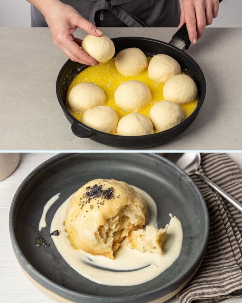 Dampfnudeln mit Vanillesoße wie bei Oma - Einfache Rezepte
