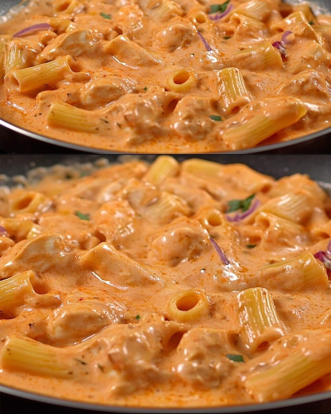 Cremige Pasta mit Tomatensoße – schnell gemacht und soooo lecker! 😋🍝