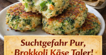 Brokkoli-Käse-Taler – knusprig, würzig & einfach lecker 😍🥦🧀