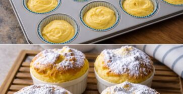 Vanillepudding-Quark-Muffins – super fluffig & einfach 😍🧁