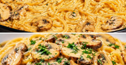 Champignons-Spaghetti aus der Pfanne – cremig, würzig & schnell gemacht
