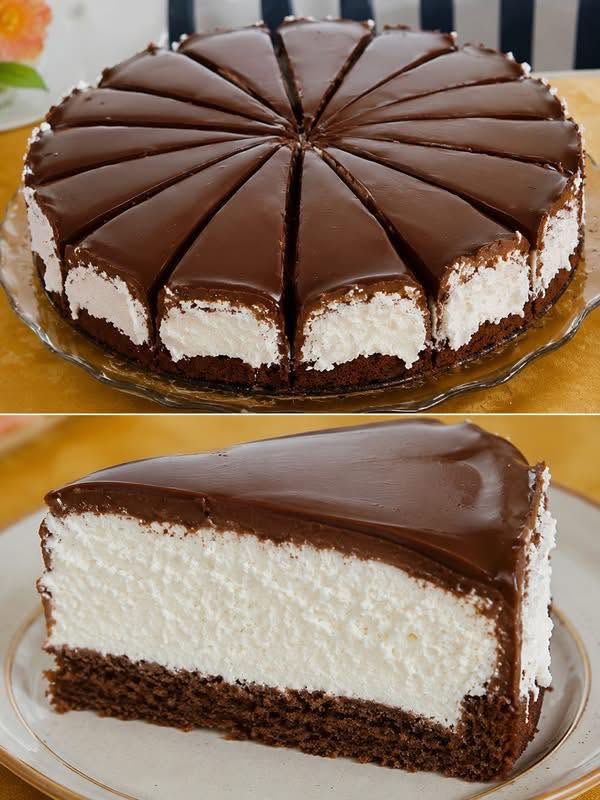 Kokos-Sahnetorte ohne Backen – in 10 Minuten vorbereitet & himmlisch lecker 😍🥥🍫