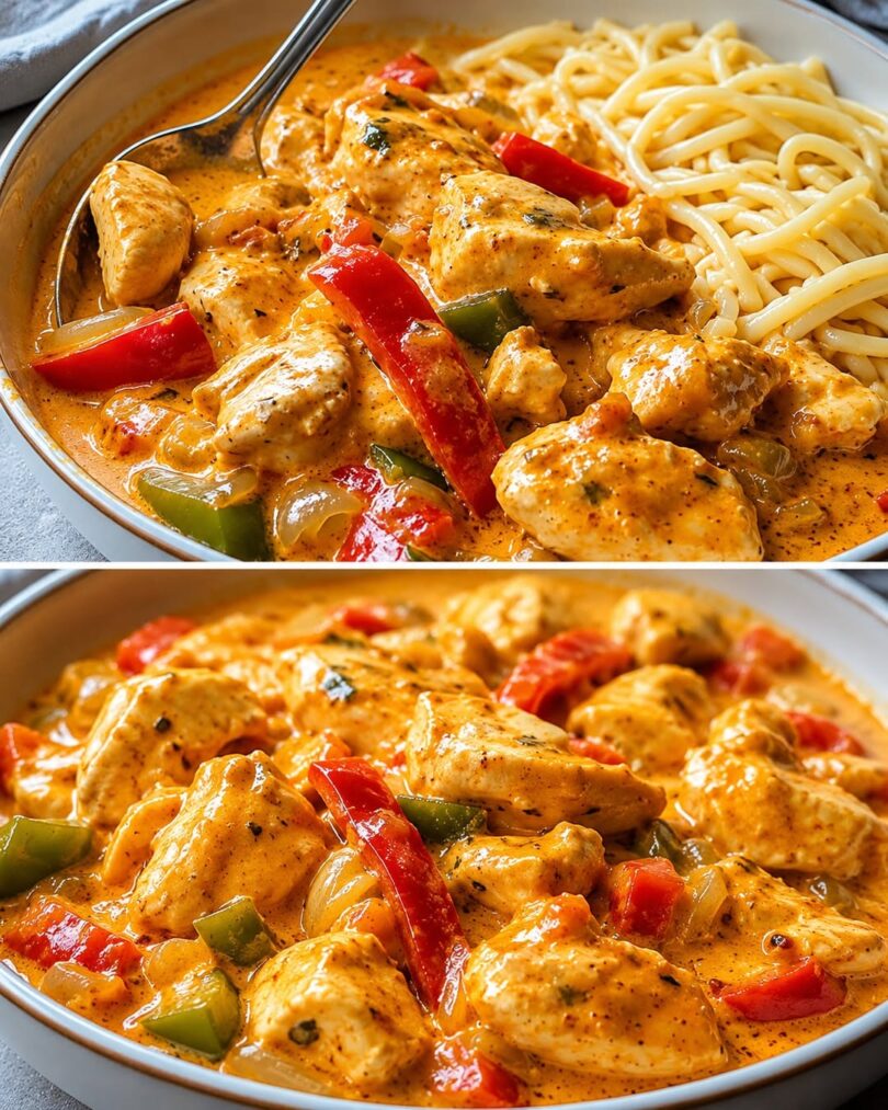 Paprika-Sahne-Hähnchen – in nur 20 Minuten auf dem Tisch 😍🍗🌶️