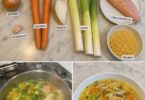 Hausgemachte Hühnersuppe mit Nudeln – besser als im Restaurant 😍🍲🐔