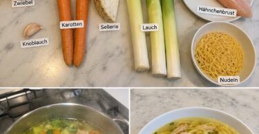Hausgemachte Hühnersuppe mit Nudeln – besser als im Restaurant 😍🍲🐔
