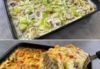 Schnitzelpfanne mit Champignons und cremiger Schmandsoße – wie aus dem Gasthaus 🍽️🥩