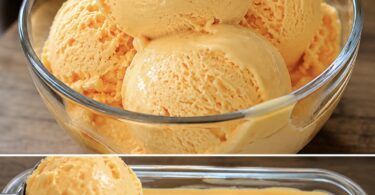Orangeneis ohne Eismaschine – fruchtig, cremig & perfekt für den Sommer 😍🍊🍦