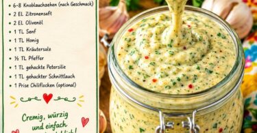 Hausgemachte Knoblauchcreme – cremig, würzig & einfach unwiderstehlich 😍🧄