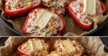 Gefüllte Paprika mit Salami und Käse – herzhaft, saftig und schnell gemacht