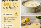 Zitronen-Mascarpone-Kuchen ohne Backen – in 10 Minuten vorbereitet